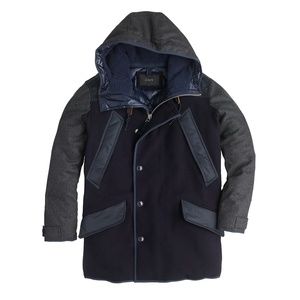 J. Crew Burnbridge mixed-media parka